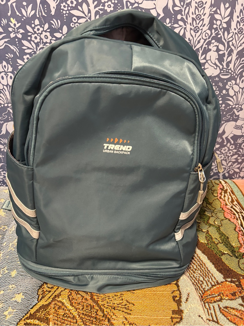 Waterproof Backpack in Dark Teal with Shoe Pocket